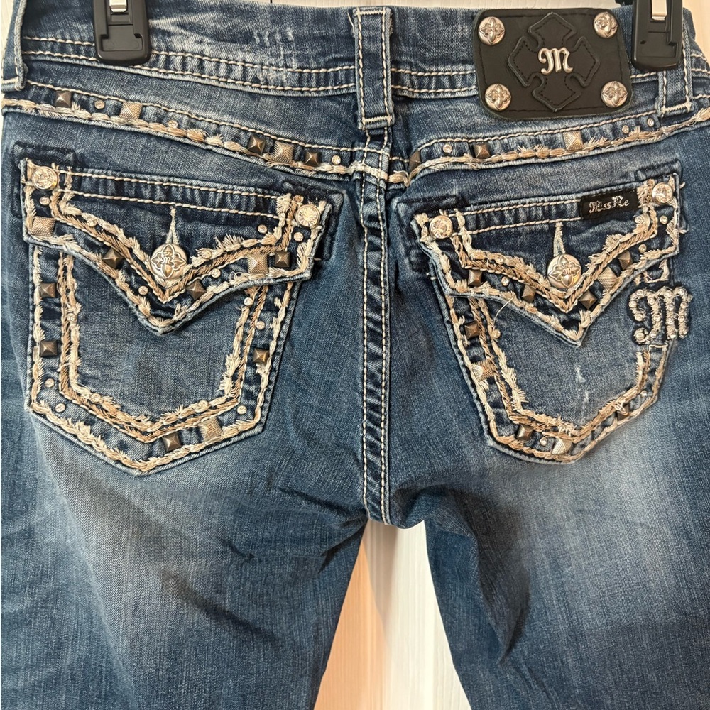 WOMENS BUCKLE JEANS MISS ME BOOTCUT JEANS SZ 26